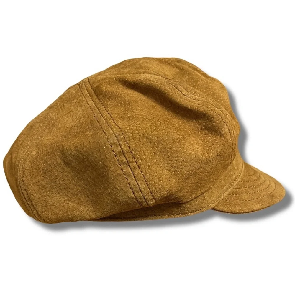 Goorin Bros - Newsboy Ruthy Cap in Suede Tan Leather